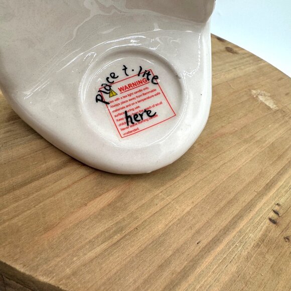 Blue Sky Clayworks Heather Goldminc santa and reindeer House Tea Light Votive ho - Picture 6 of 9